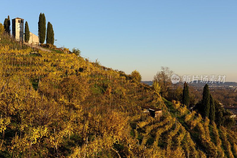 Farra di Soligo-San Vigilio 在秋天